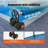 Pool Cover Reel, Aluminum Solar Cover Reel 22 ft, Inground Swimming Pool Cover Reel Set with Rubber V952-YCGJPDXYC22F0GGZ0V0