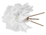 Feather Table Lamp USB Rechargeable Ostrich Feather Desk Light with Gold Tripod for Bedroom 40Pcs V1294-YM0521-3119230059511