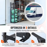 Refrigerant Tank Rack, with 3 x 30lbs and Other 3 Small Bottle Tanks, Cylinder Tank Rack V952-QPCFJ305MM283UO4CV0