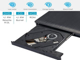 External CD DVD Drive USB 3.0 CD-Burner Premium Portable CD-ROM DVD/-RW Optical Disc Drive Player V1192-AZ-W-26623