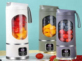 USB Rechargeable Portable 8 Blade Mini Ice Crusher with Digital Display 3 Modes Portable V1366-AZ2-W-21673