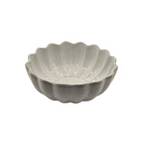 Set of 2 Scalloped Terracotta Bowls | White Glaze Finish | Decorative & Serving Bowls V1026-KLC9209
