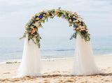 Heavy Strong Metal Wedding Arch Garden Arbor Floral Backdrop Stand Indoor Outdoor V767-HQ-ZJ133