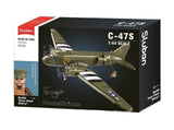Sluban B1366 Model Kit 144 C47 Skytrain Airtrain Cargo Transport Aircraft WWII Air Force Build SLB1366