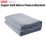 Jason 400GSM Super Soft Micro Fleece Blanket Silver Queen V442-WAM-BLANKET-400GSMMICROFLEECE-SILVER-QS