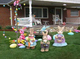 Artificial Simulated Straw Bunny Cute Easter Straw Rabbit Figurines Easter Bunny Props Home V1294-YM0715-211111YA03-1