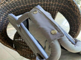 Gray Purple grey pet carrier bag, cat carrier, dog carrier, small pet travel bag, pet V1106-135-WHI-39235