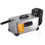 Electric Deep Fryer with Basket, 3.2QT Stainless Steel Countertop
1500W Heating with Adjustable V1107-CS-ZAILXA34