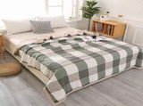 Cotton Cooling Comforter Summer Thin Blanket - Breathable Lightweight Quilt for Hot Sleepers V1366-AZ2-W-12017
