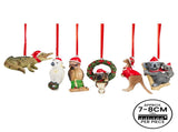 Christabelle Christmas Aussie Animals Pack of 6 Baubles Metal Steel Art Decoration Gift Pack 112_STH258