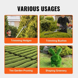 15.7-inch 26CC 2 Cycle Gas Hedge Trimmer, Gas Powered Pole Hedge Trimmer with Dual Sided Dual Action V952-RQLLJGZJDLLJRN337V0