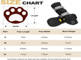 Anti-slip shoes with reflective strips, high waterproof boots, durable leather rubber sole V1259-DP01-A-1602