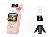 AT-M105 Pocket Gimbal Vlog Camera, 4K HD Handheld Video Camerapink16GB V1300-ATM105-PINK-16GB