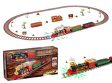 134/190Pcs Classic Christmas Train Set Mini Train Toy Set with with Headlight Smoke Realistic Sounds V1294-YM0523-10320483