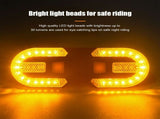 Wireless Bike Turn Signal Tail Lights with Remote Control USB Rechargeable LED Safety Light V1366-AZ2-W-11674