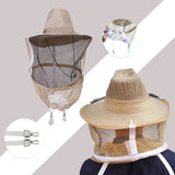 Beekeeping Hat with Veil Bee Hat with High Visibility Veil Outdoor Professional Protector Bee V1366-AZ2-W-07976
