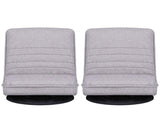 Artiss 2 Swivel Floor Chair 360 Adjustable Foldable Lounge Seat Floor Sofa Chair Grey FLOOR-SBL-03LIN-GYX2