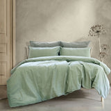 Ardor Embre Seagrass Linen Look 100% Cotton Quilt Cover Set King V442-INT-QUILTCS-EMBRE-SEAGRASS-KI