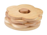 Wooden Drink Coasters Cup Mats Table Protection V1263-JX-5432