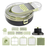 with Container Multifunctional 13 in 1 Onion Chopper Time-saving Kitchen Gadgets Veggie Dicer Cutter V1294-YM0901-H47576GR