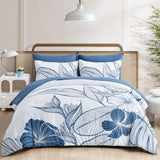 Warm Floral Comforter Set, King Size, Plush Winter Bedding with Pillowcases V745-MAB010944AJ3