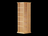 360 Rotating Bookshelf Bamboo Storage Display Rack Shelving in Wood V63-842461