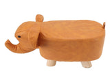 Animal Footstools Lovely Cartoon Innovative Elephant Upholstered Stool for Nursery Bedroom Playroom V1294-YM0703-3116230000211