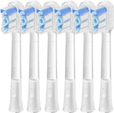 Cushioned Toothbrush Heads 6 Pack, New 2025 Version Replacement Heads Compatible with Wave/Wave V1258-DP02-WO-28