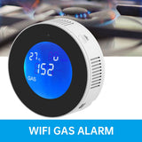 1 Pack WiFi Natural Gas Leak Detector for Home Gas Alarm and Monitor with LCD Display Screen Real V1294-YM0901-HS7871