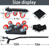 Large Furniture-Dolly-Furniture-Movers with-5-Wheels, Furniture Sliders Lifters Tool Set for Moving V1107-145-73974-BLA-L