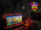 neon wall light, acrylic neon light, colourful neon tube, USB powered light, dimmable wall light, V1106-124-SIL-56148