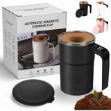 Electric Coffee Mug, 13oz Self Stirring Smart Mug with Temperature Display & Rechargeable Magnetic V1366-AZ2-W-11533
