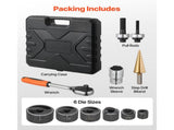 Knockout Punch Set, 12.7 to 50.8mm SLUG-Buster Ratchet Knockout Set, Ratchet Wrench Knockouts Punch V952-JLBSDKQ245CME5VDO001V0