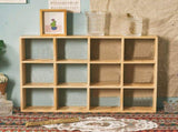 12 Grids Action Figure Wooden Storage Shelf Figure Wood Shadow Box Shelf Organizer for Bedroom V1294-YM0703-3117230122612