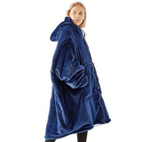 Wearable Zipper Blanket Super Soft Flannel Warmth V728-LP601099533072692