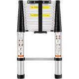 Telescoping Ladder Aluminum Extension Step 12.5 ft Multi-purpose Portable V952-SSLTN125170KGIL80V0