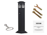 Cigarette Butt Receptacle, Weatherproof Cigarette Butt Container with 4 Disposal Openings & Top V952-SYYHTLSKZFTTQ80S0V0