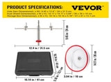 Adjustable Hole Saw Cutter Kit, 1-5/8" to 11-13 /16" , Recessed Hole Saw with PC Dust V952-FJKK1581113166YC0V0