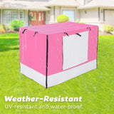 Wire Dog Cage Crate 42in with Tray Cushion Mat PINK Cover Combo V274-PET-WCCVCU42-PK