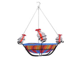 Outdoor Bird Feeder Hanging Rattan Basket Water Feeding Station for Garden Balcony Tree Branch V1294-YM0901-3111250047711