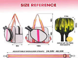 Pickleball Bag Tote Crossbody Shoulder Bag with Adjustable Strap Multi-Compartment Sports Racket Bag V1308-DSZKI-1801-2