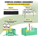 12'x 8'x 8' Pop-Up Greenhouse, Set Up in Minutes, Portable Greenhouse with Doors & Windows. High V952-ZDBXSHYW-128814R5V0