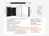 Medicine Cabinet, 25.5 x 40 inch, Medicine Cabinet for Bathroom with Mirror, Aluminum Frame Bathroom V952-JXYJJXJ25540X2HYLV0