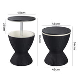 Garden Ice Cooler Table V264-OTF-537PP-BLK-NA-1