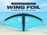 Inflatable Wing Foil Surfing Wing with Carbon Fiber Handles, 30D Nylon Canopy and Transparent V1341-ZY-V9VYDV4Y-HANDPUMP