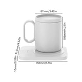 White Electric Coffee Mug Warmer, 55degree Constant Temp Cup Warmer V1263-JX-4828
