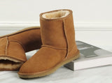 Australian Sheepskin Merino Wool UGG 3/4 Boots Moccasins Slippers Shoes Classic - Chestnut V563-D5830-CHESTNUT-5