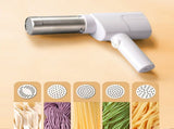 handheld noodle making machine, noodle maker, kitchen appliance, five noodle models, detachable V1106-122-WHI-40406