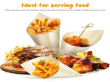 120Pcs Disposable, 7" Multi Function Food Dessert Cones for Appetizers Ice Cream Weddings Birthdays V1369-AZ3-W-15790