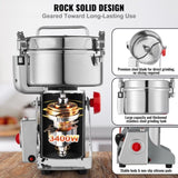 VEVOR 2000g Commercial Spice Grinder Electric Grain Mill Grinder High Speed V952-DDDPSGWYMJ208ZOH2V3